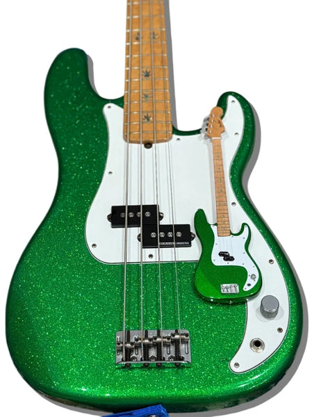 Ian Grushka Fender™ "Jib Jello" Mini Bass - SILVER Autograph - LIMITED 1 of 10