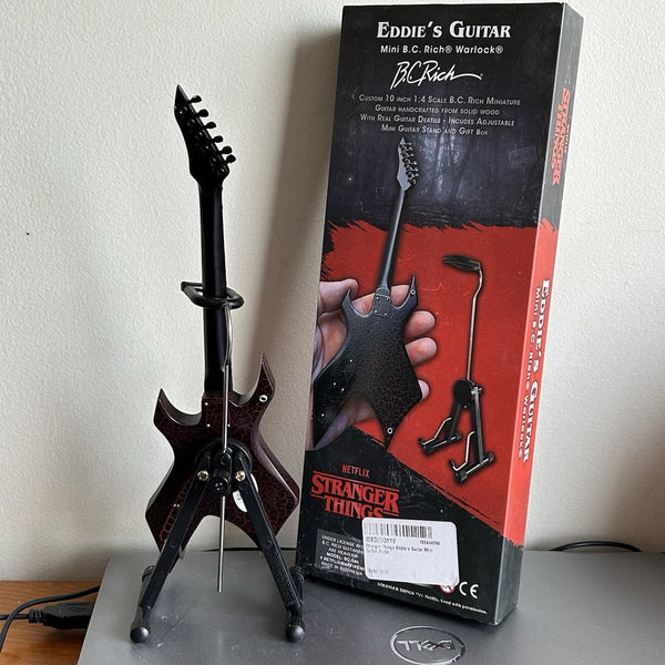 Joseph Quinn Autograph Signed Stranger Things® Eddie Munson’s Mini Guitar
