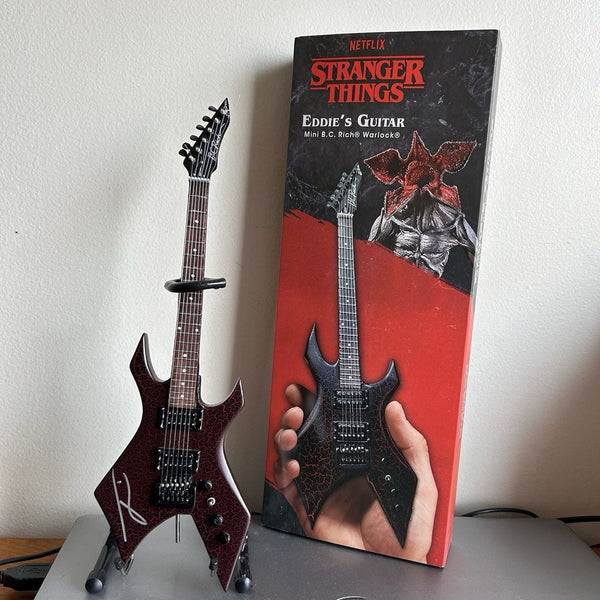Joseph Quinn Autograph Signed Stranger Things® Eddie Munson’s Mini Guitar