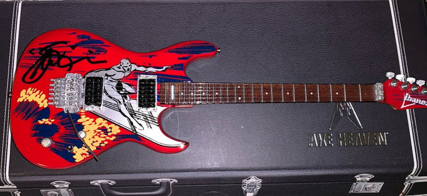 Joe Satriani Signed Surfing With The Alien Mini Guitar PSA DNA
