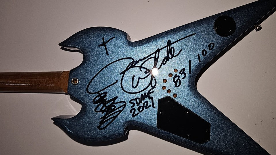 Zakk Wylde (Ozzy, Sabbath, Black Label) Signed Mini Guitar by AXE HEAVEN®, 83/100, RARE