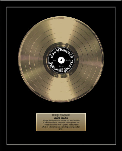 18" x 22" Framed Artist & Band 12" Gold Record - Basic Framed - Metalized Gold Record
