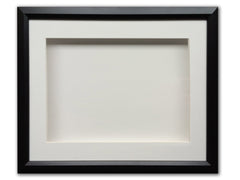 BLANK - 22" x 19”  Framed Memorabilia Shadowbox - Displays Multiple 10" Mini Guitars & Collectibles