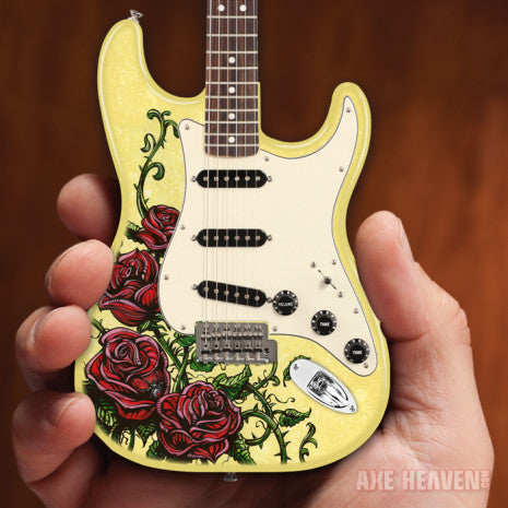Officially Licensed David Lozeau "Roses Tattoo" Mini Fender™ Strat™ Guitar Model