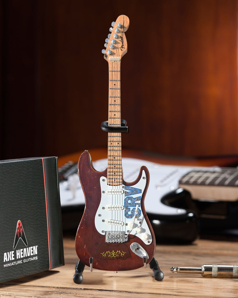 Officially Licensed Stevie Ray Vaughan Mini Fender™ Strat™ - Signature SRV Lenny Mini Guitar