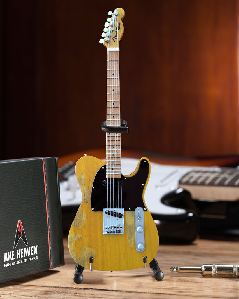 Vintage Blonde Licensed Fender™ Tele™ Miniature Guitar