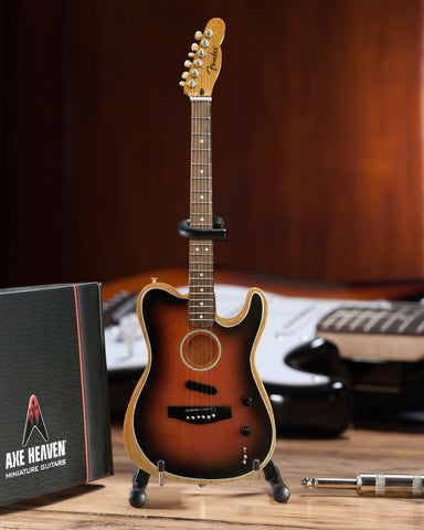 The American Acoustasonic™ Telecaster® Fender™ Miniature Guitar Replica - Sunburst
