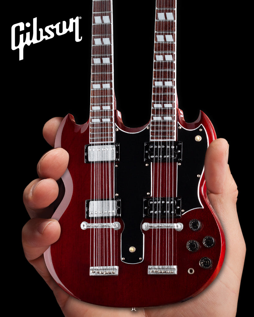 Gibson SG EDS-1275 Doubleneck Cherry 1:4 Scale Mini Guitar Model – AXE  HEAVEN® STORE - Mini Guitar Replica Collectibles