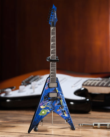 Licensed MEGADETH - Dave Mustaine Signature V Rust In Peace Mini Guitar