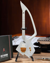 White Auerswald Model C Miniature Guitar Model
