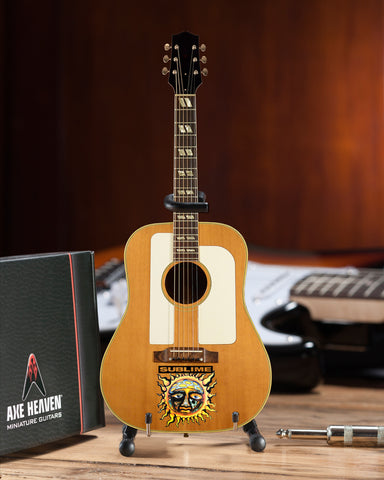Officially Licensed Sublime Small Sun Logo Bradley Nowell Acoustic Mini Guitar