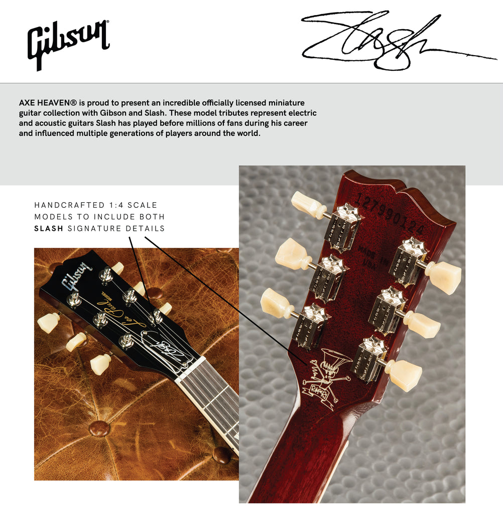 Slash Gibson Les Paul Standard Appetite Burst 1:4 Scale Mini