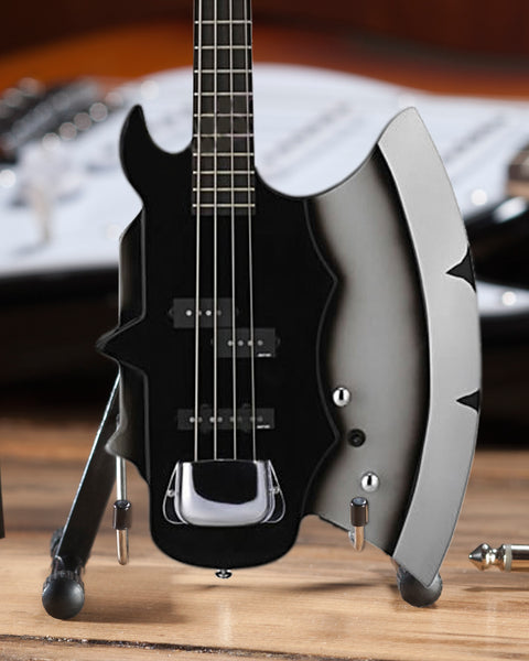 Officially Licensed KISS Gene Simmons Signature AXE Bass Mini Guitar Model