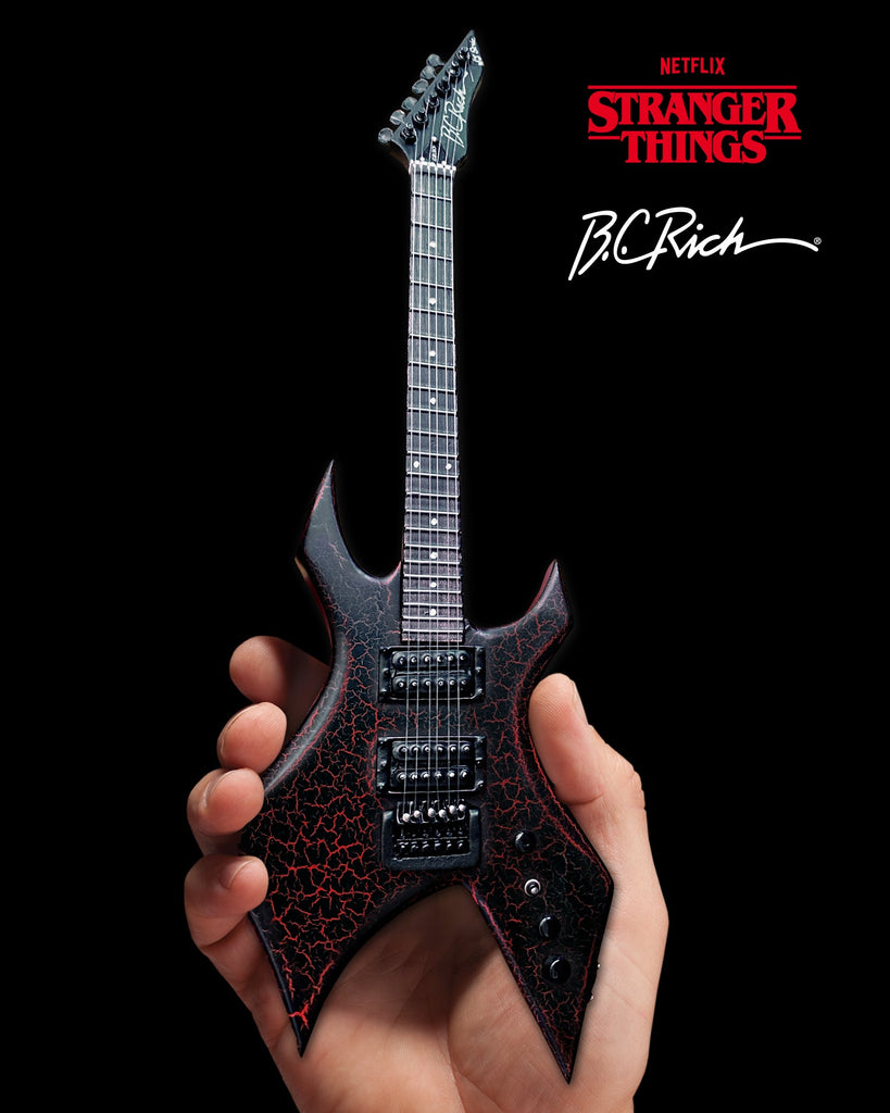 2022 B.C. Rich Stranger Things Eddie Replica & Inspired Warlock Guitar Ltd  Ed Red Krackle