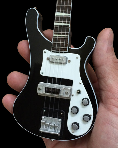 Signature 4001 Black Miniature Bass Guitar Replica Collectible