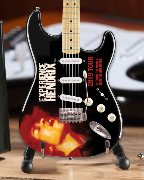 Jimi Hendrix 2019 Experience Hendrix Tour Mini Fender™ Strat™ Guitar Model Officially Licensed