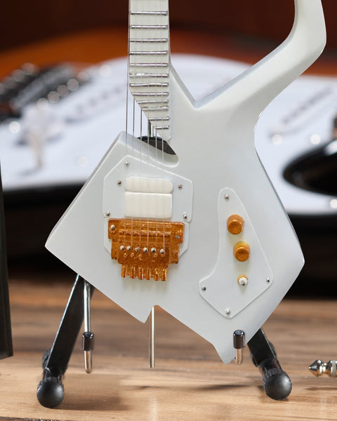 White Auerswald Model C Miniature Guitar Model