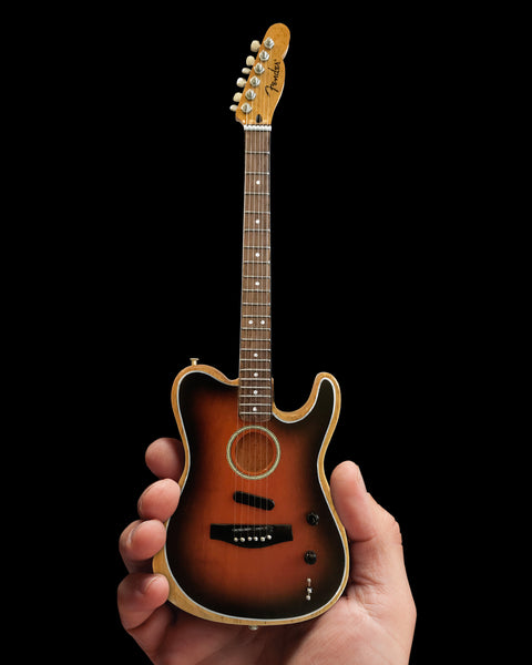 The American Acoustasonic™ Telecaster® Fender™ Miniature Guitar Replica - Sunburst