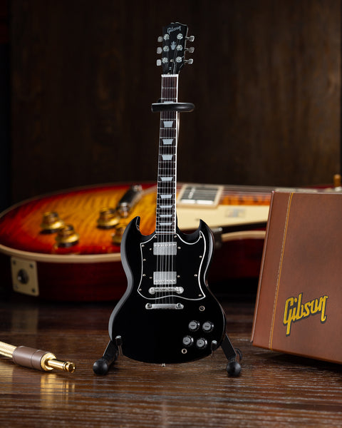 Gibson SG Standard Ebony 1:4 Scale Mini Guitar Model