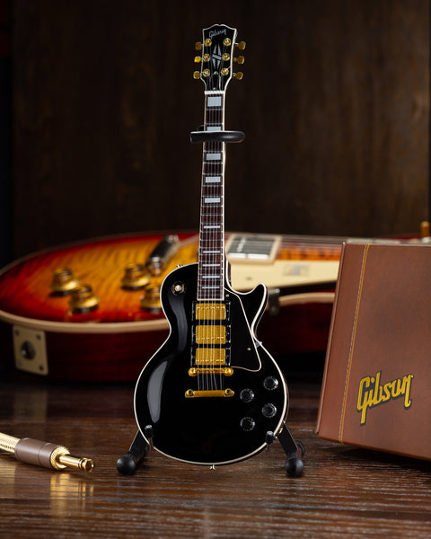 Gibson Les Paul Custom Ebony 1:4 Scale Mini Guitar Model