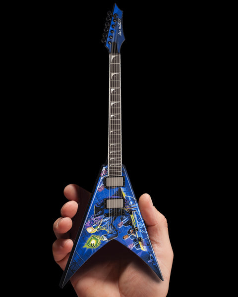 Licensed MEGADETH - Dave Mustaine Signature V Rust In Peace Mini Guitar