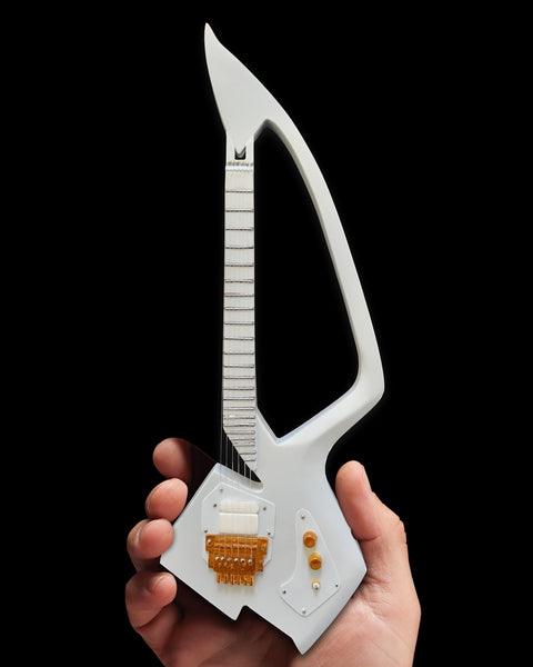 White Auerswald Model C Miniature Guitar Model