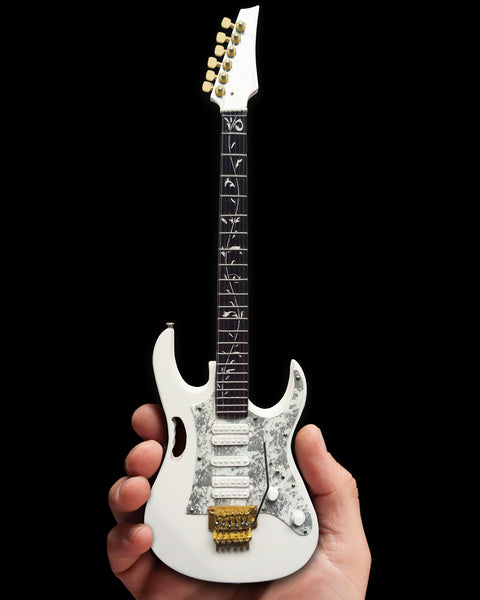 Steve Vai Signature White JEM Miniature Guitar Replica Collectible