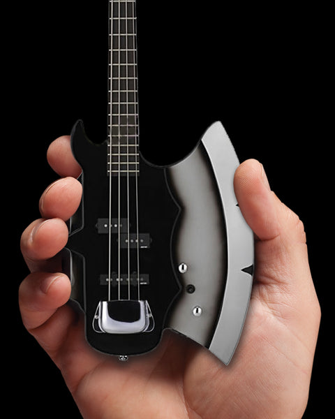Officially Licensed KISS Gene Simmons Signature AXE Bass Mini Guitar Model