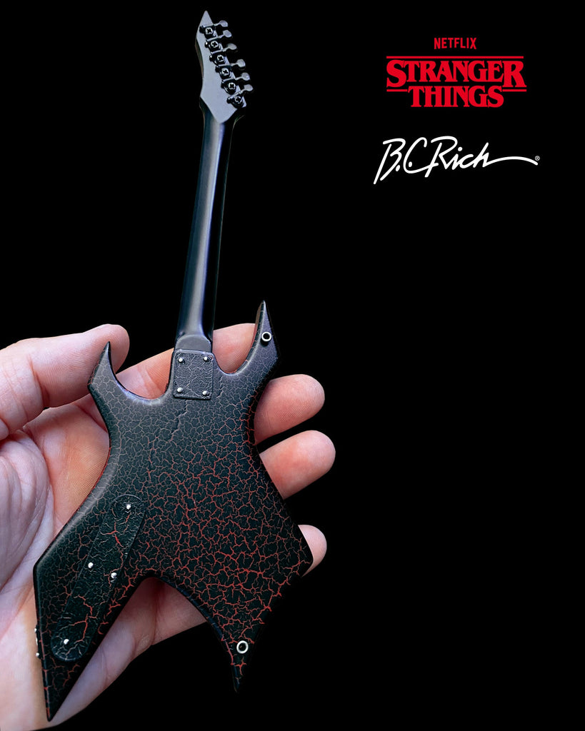 B.C. Rich Stranger Things Eddie's Inspired Limited-Edition NJ Warlock  Electric Guitar Regular Black