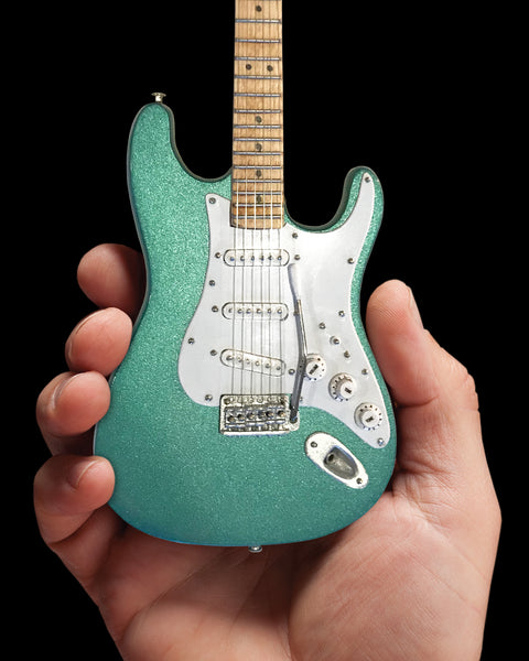 Signature Aston Martin Metallic Green Miniature Fender™ Strat™ Guitar Replica