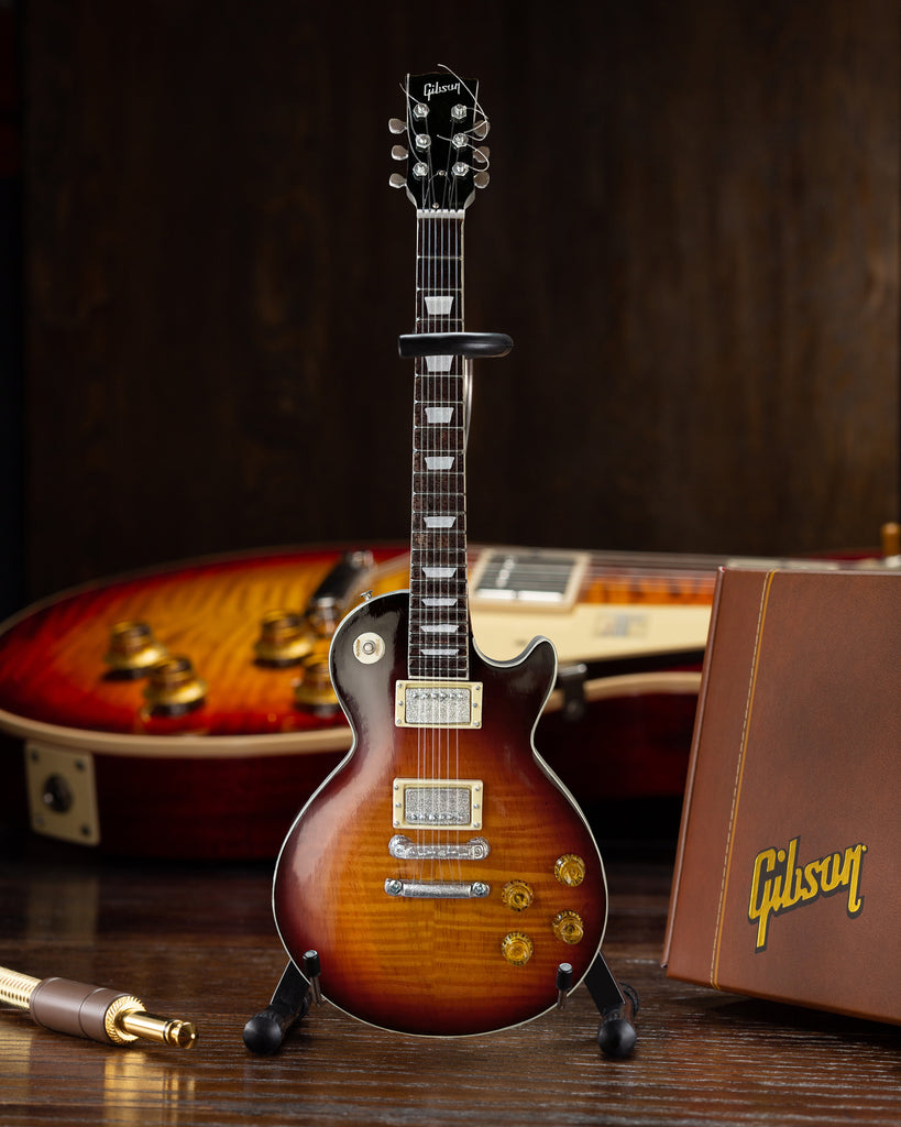duane allman gear Duane Allman Gibson Les Paul Tobacco Burst "DUANE" Back Mini Guitar Mo – AXE HEAVEN® STORE