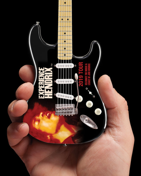 Jimi Hendrix 2019 Experience Hendrix Tour Mini Fender™ Strat™ Guitar Model Officially Licensed
