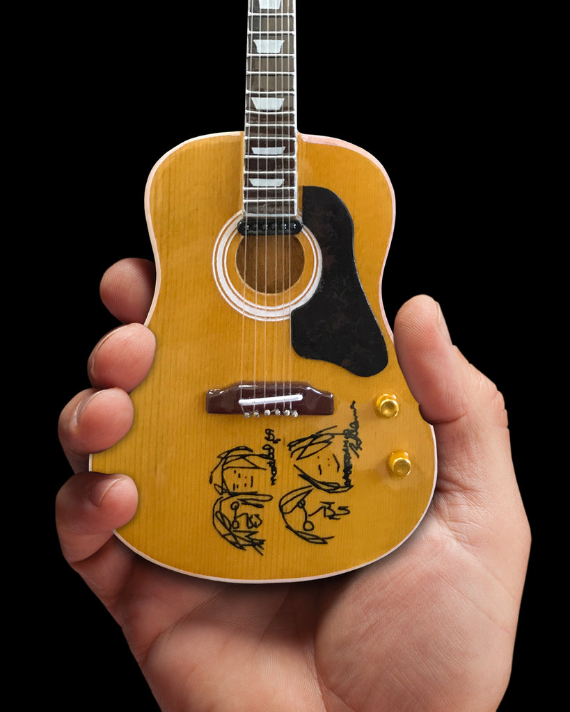 John Lennon “Give Peace a Chance” Mini Acoustic Guitar Replica