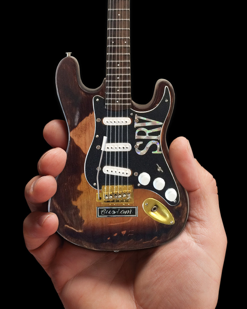 Official Stevie Ray Vaughan Distressed SRV Custom Mini Fender™ Strat ...