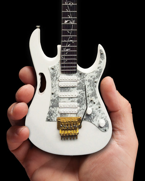 Steve Vai Signature White JEM Miniature Guitar Replica Collectible