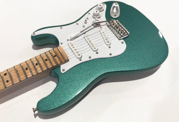 Signature Aston Martin Metallic Green Miniature Fender™ Strat™ Guitar Replica