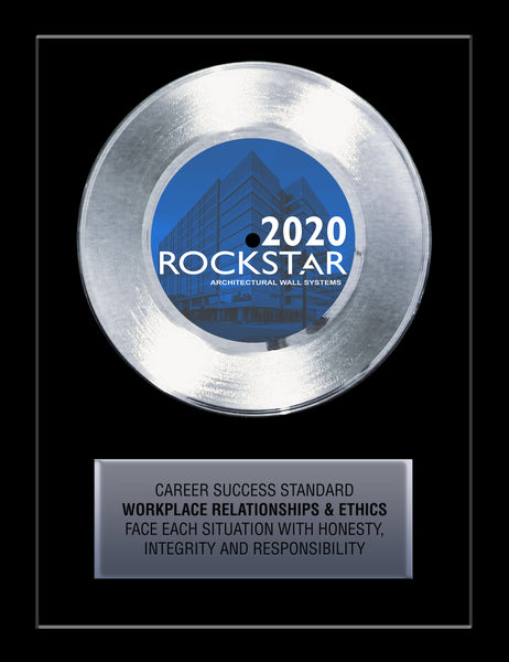 BUSINESS 7" Platinum Record 11" x 14" Framed - 45 Single Style Platinum Record Rockstar Award
