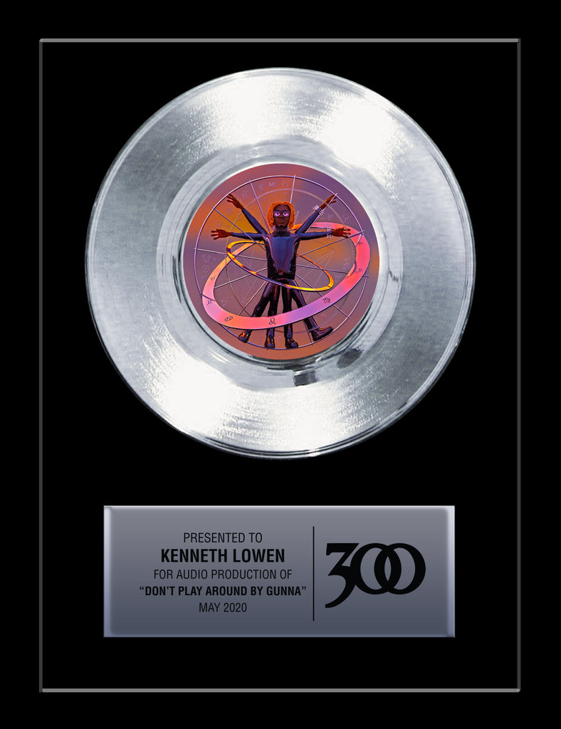 11" x 14" Framed 7" Artist Platinum Record - Platinum Artist Podcast & Album Release Record Award