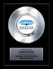 BUSINESS 7" Platinum Record 11" x 14" Framed - 45 Single Style Platinum Record Rockstar Award