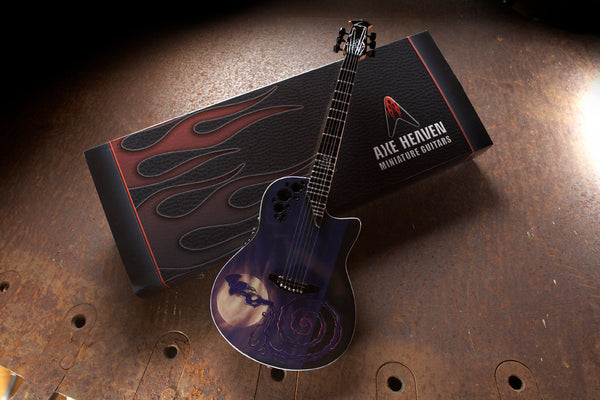 Ashbaland 2009 DJ Ashba Ovation Demented Series Mini Guitar Replica Collectible