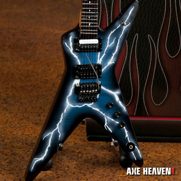 Licensed SET OF 2 Dimebag Darrell Signature Mini Guitars - Lightning Bolt & Slime