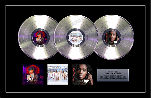 DOUBLE / TRIPLE PLATINUM RECORD Achievement Award - 36" x 24" Framed - Includes Album Cover, 6 CD's, 3 Records