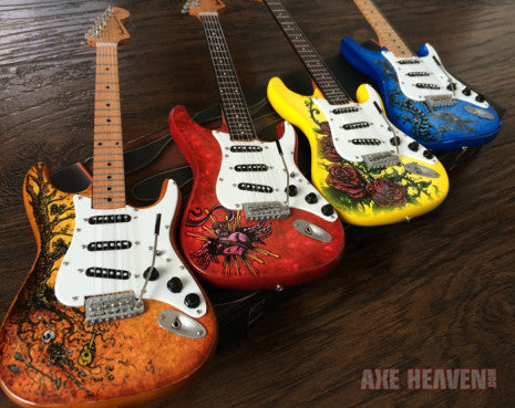 Officially Licensed David Lozeau Set of 4 Mini Fender™ Strat™ Guitar Models