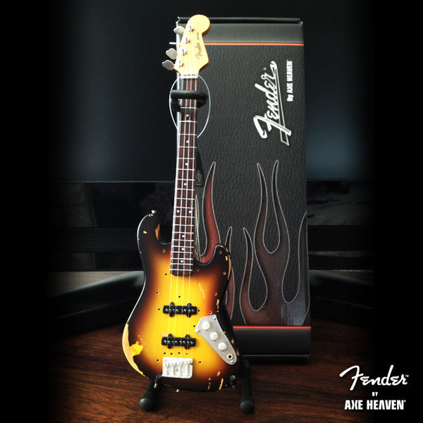 Fender™ Sunburst Jazz Bass™ Custom Shop Mini Guitar - Officially Licensed