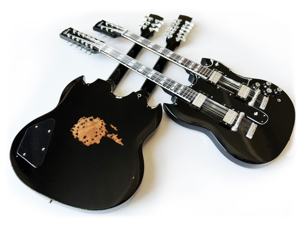 Slash Gibson 1966 EDS-1275 Doubleneck - Aged Mini Guitar Replica Model