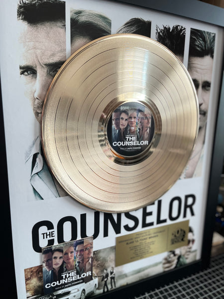 MOVIE SOUNDTRACK Gold & Platinum Record Award - 18" x 22" Framed - Real LP Metalized Record