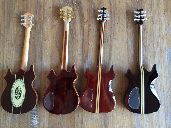 Jerry Garcia™ Tribute - SET OF 6 Signature Mini Guitar Replica Collectibles