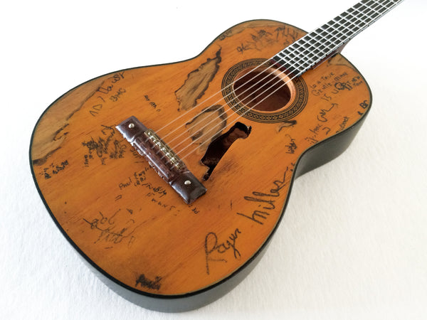 Signature “Trigger” Acoustic Miniature Guitar Replica Collectible