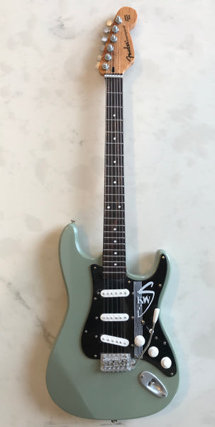 Officially Licensed Kenny Wayne Shepherd Mini Fender™ Strat™ KWS Green Signature Guitar Model