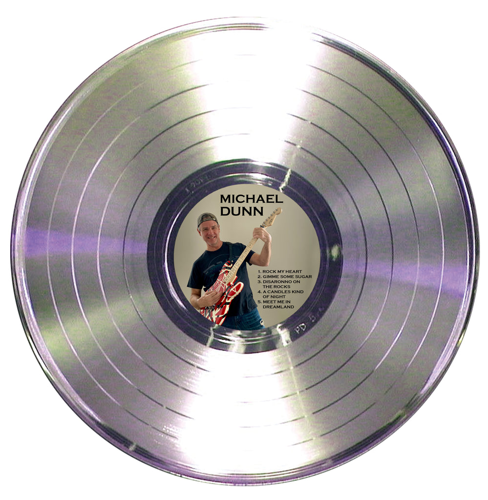 CUSTOM LABELED 33 1/3 RPM LP 12" Platinum Record - Rockstar Award - Metalized Platinum Record